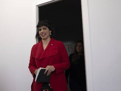 La líder de Adelante Andalucía, Teresa Rodríguez.