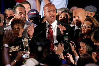 El alcalde Ray Nagin, tras su victoria electoral, ayer en Nueva Orleans.