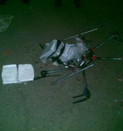 Drone con droga en Tijuana.