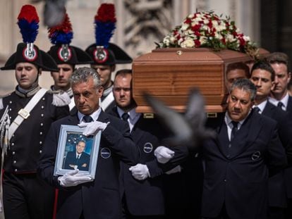 Funeral de Silvio Berlusconi en Milán.