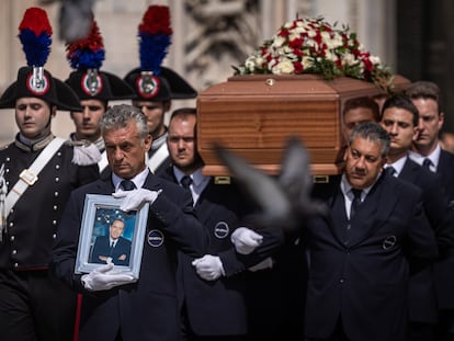 Funeral de Silvio Berlusconi en Milán.