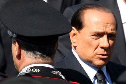 El ya ex primer ministro italiano, Silvio Berlusconi, hoy en Roma.