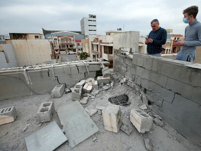 Foto de archivo de un ataque contra las fuerzas internacionales cerca del aeropuerto de Erbil.