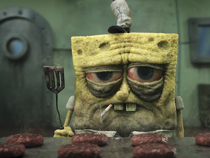 bob esponja exausto