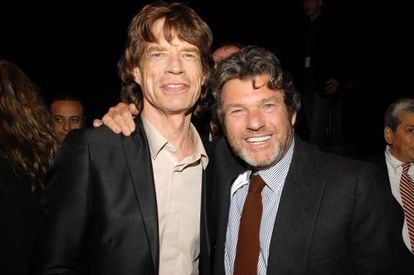 Mick Jagger y el editor Jann Wenner.