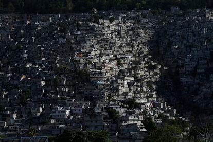 Un barrio de chabolas en el distrito de Pétion-Ville, en Puerto Príncipe.