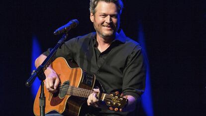 Blake Shelton, durante una actuación en Nashville.