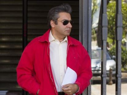 El fiscal Anticorrupci&oacute;n Juan Enrique Egocheaga, en los juzgados.