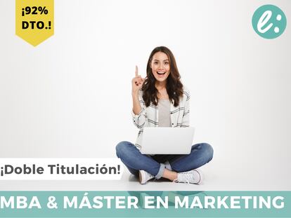 Si tu pasión es el Marketing, aprovecha esta doble titulación con un 92% de dto.
