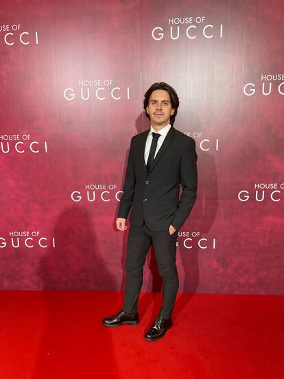 Alexis Continente en el estreno de 'La casa Gucci'.