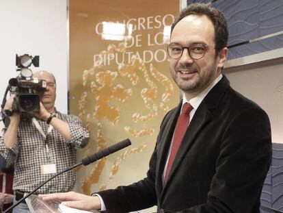 Antonio Hernando, portavoz del PSOE en el Congreso.