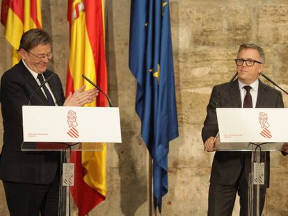 Ximo Puig, presidente de la Generalitat Valenciana, y Stuart Rowley, presidente de Ford Europa