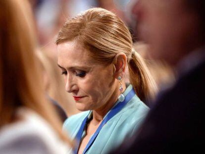 Cristina Cifuentes durante la convención nacional del PP 