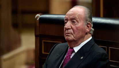 El rey Juan Carlos, el pasado 7 de diciembre en el Congreso.