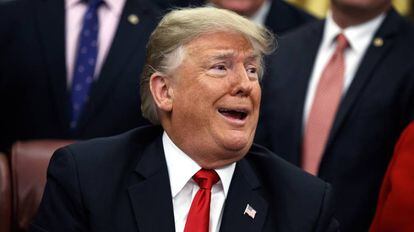El presidente de Estados Unidos, Donald Trump, en la Casa Blanca, en Washington, el pasado 21 de diciembre.