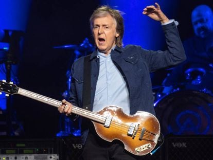 Sir Paul McCartney, el viernes 14 de diciembre en un concierto en Glasgow, Escocia.