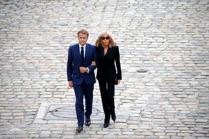 Le mariage Macron, en hommage au défunt acteur Jean-Paul Belmondo, en septembre dernier. 