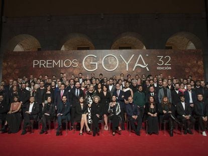 Los candidatos a los premios Goya, ayer en la fiesta de los nominados.