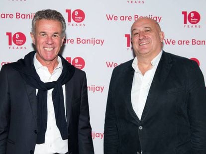 Paolo Bassetti, consejero delegado de Banijay Italia y España, y Stefano Torrisi, vicepresidente ejecutivo de la compañía para Italia y España.
