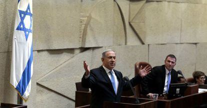 Benjamín Netanyahu presenta su Gobierno al Parlamento.
