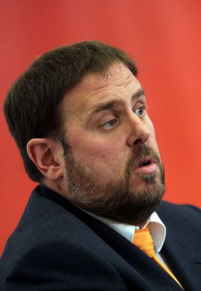 El candidato de Esquerra Republicana de Catalunya (ERC) a la Generalitat, Oriol Junqueras.