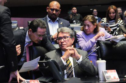 Ricardo Monreal, líder de Morena en el Senado, el pasado 18 de abril.
