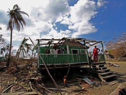 Impacto en la ciudad de Puerto Cabezas de la tormenta tropical Iota en noviembre.