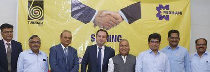 Firma del acuerdo en India de Tubacex con Midhani.