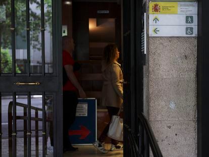 Centro de vacunación internacional, en la calle de Francisco Silvela de Madrid .