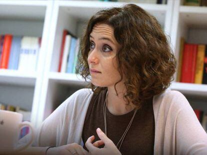 Isabel Díaz-Ayuso, vicesecretaria de comunicación y portavoz del PP de Madrid. 