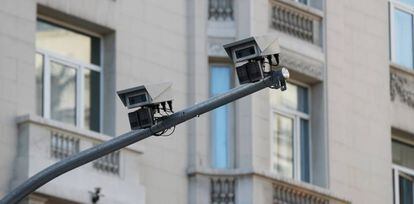 Cámaras de vigilancia de Madrid Central.
