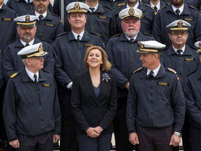 Maria Dolores de Cospedal, ministra de Defensa, en un acto en Cartagena. 