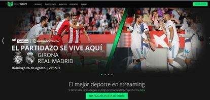 Página web de Opensport.