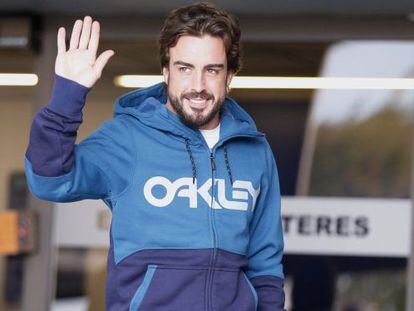 Alonso, en sortir de l'hospital General de Catalunya.