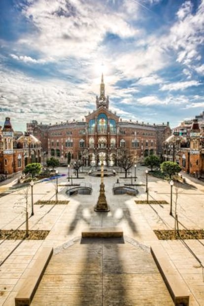 Fachada principal del Hospital Sant Pau.