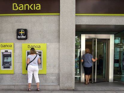 Una oficina de Bankia en el centro de Madrid