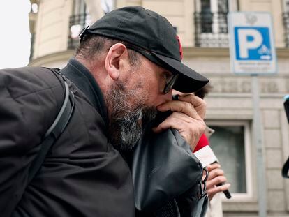 Koldo García, exasesor del exministro socialista José Luis Ábalos, a la salida de la Audiencia Nacional el pasado mes de febrero.