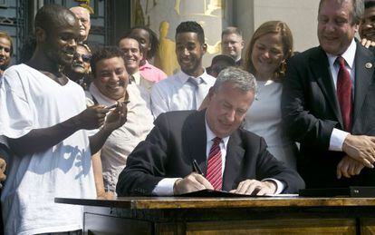 Bill de Blasio, alcalde de Nueva York