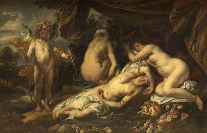 'El sueño de Venus' (siglo XVII), de Jacob Jordaens (1593 - 1678 Amberes, Bélgica).