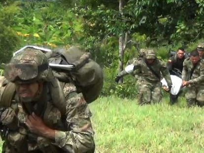 Militares colombianos, en Arauca