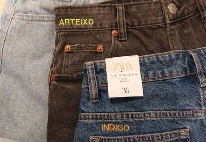 Pantalones de Zara personalizados con bordados
