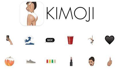 Kimoji, la nueva aplicación de Kim Kardashian.