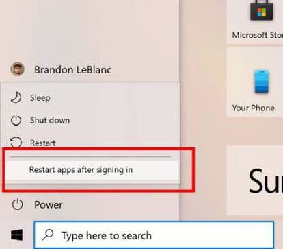 Windows 10 nos dejará reiniciar app sin tener que apagar el ordenador