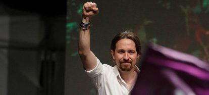 El l&iacute;der de Podemos, Pablo Iglesias.