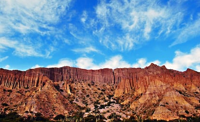 Quebrada de Humahuaca, entre las ciudades de Maimará Tumbaya, en la provincia de Jujuy.