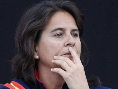 Conchita Martínez, seleccionadora de España de tenis.