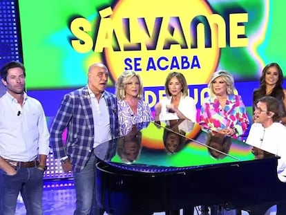 Una imagen de 'Sálvame' en el día en el que confirmaron la fecha en la que terminaría el programa.