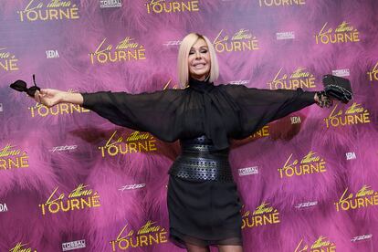 Bibiana Fernandez, en el estreno del musical 'La última tourné', el pasado octubre.