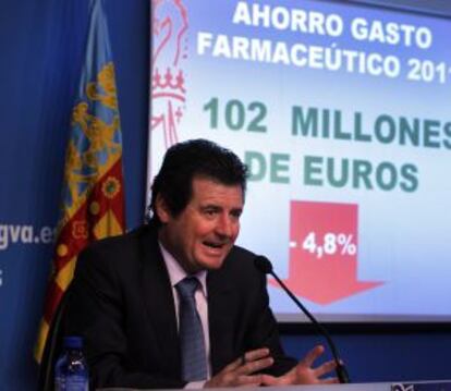 El portavoz del Consell, José Ciscar, tras el pleno del Consell.