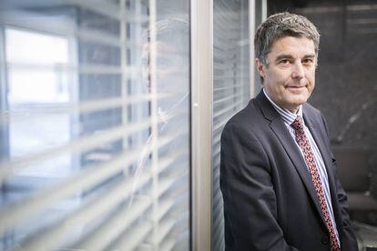 Lluís Gómez en el Ayuntamiento de Barcelona.